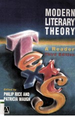 MODERN LITERARY THEORY A READER Third Edition