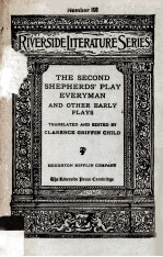 The Second Shepherds'Play Everyman and Other Early Plays