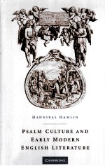 PSALM CULTURE AND EARLY MODERN ENGLISH LITERATURE