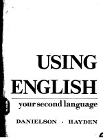 USING ENGLIS：YOUR SECOND LANGUAGE