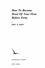 How To Become Head Of Your Firm Before Forty