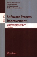 Lecture Notes in Computer Science 4764 Software Process Improvement 14th European Conference