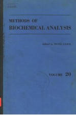 METHODS OF BIOCHEMICAL ANALYSIS  VOLUME 20