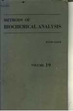 METHODS OF BIOCHEMICAL ANALYSIS  VOLUME 19