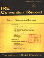 1956 NATIONAL CONVENTION IRE CONVENTION RECORD PART 6 MANUFACTURING ELECTRONICS