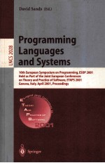 Lecture Notes in Computer Science 2028 Programming Languages and Systems 10th European Symposium on 