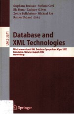 Lecture Notes in Computer Science 3671 Database and XML Technologies Third International XML Databas