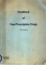 HANDBOOK OF NON-PRESCRIPTION DRUGS 1971 EDITION