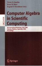 Lecture Notes in Computer Science 4194 Computer Algebra in Scientific Computing 9th International Wo