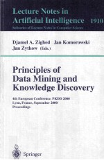 Lecture Notes in Artificial Intelligence 1910 Principles of Data Mining and Knowledge Discovery 4th 