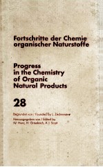 FORTSCHRITTE DER CHEMIE ORGANISCHER NATURSTOFFE  PROGRESS IN THE CHEMISTRY OF ORGANIC NATURAL PRODUC