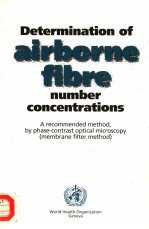 DETERMINATION OF AIRBORNE FIBRE NUMBER CONCENTRATIONS