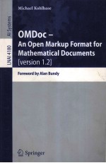 Lecture Notes in Artificial Intelligence 4180 OMDoc-An Open Markup Format for Mathematical Documents