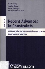 Lecture Notes in Artificial Intelligence 3419 Recent Advances in Constraints Joint ERCIM/CoLogNet In