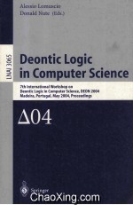 Lecture Notes in Artificial Intelligence 3065 Deontic Logic in Computer Science 7th International Wo