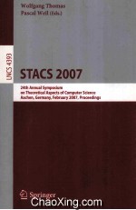 Lecture Notes in Computer Science 4393 STACS 2007 24th Annual Symposium on Theoretical Aspects of Co