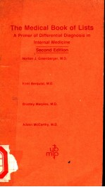 THE MEDICAL BOOK OF LISTS  SECOND EDITION