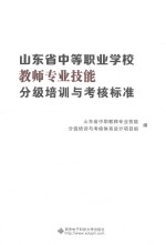 山东省中等职业学校教师专业技能分级培训与考核标准