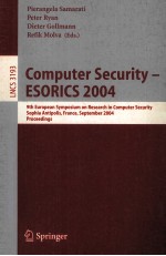 Lecture Notes in Computer Science 3193 Computer Security-ESORICS 2004 9th European Symposium on Rese