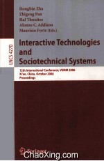 Lecture Notes in Computer Science 4270 Interactive Technologies and Sociotechnical Systems 12th Inte