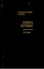 CHEMICAL DICTIONARY DICTIONNAIRE DE CHIMIE FACHWORTERBUCH FUR CHMEIE  3RD EDITION