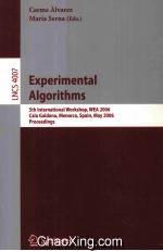 Lecture Notes in Computer Science 4007 Experimental Algorithms 5th International Workshop