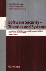 Lecture Notes in Computer Science 3233 Software Security-Theories and Systems Second Mext-NSF-JSPS I