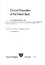 CLINICAL DISORDERS OF THE HEART BEAT  THIRD EDITION，THOROUGHLY REVISED