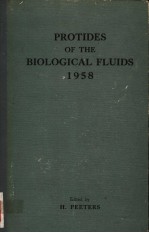 PROTIDES OF THE BIOLOGICAL FLUIDS 1958