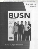 INSTRUCTOR'S MANUAL BUSN