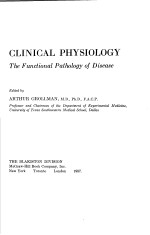 CLINICAL PHYSIOLOGY THE FUNOTIONAL PATHOLOGY OF DISEASE