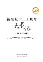 新余复市三十周年大事记  1983-2013