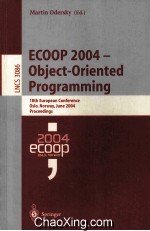 Lecture Notes in Computer Science 3086 ECOOP 2004-Object-Oriented Programming 18th European Conferen