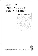 CLINICAL IMMUNOLOGY AND ALLERGY