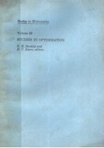 STUDIES IN OPTIMIZATION  VOLUME 10