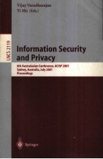 Lecture Notes in Computer Science 2119 Information Security and Privacy 6th Australasian Conference