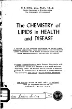 THE CHEMISTRY OF LIPIDS IN HEALTH AND DISEASE