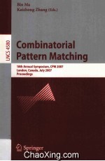 Lecture Notes in Computer Science 4580 Combinatorial Pattern Matching 18th Annual Symposium