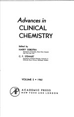 ADVANCES IN CLINICAL CHEMISTRY VOLUME 5