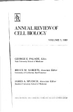 ANNUAL REVIEW OF CELL BIOLOGY  VOLUME 5 1989