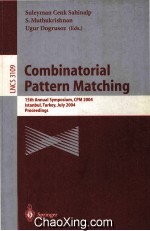 Lecture Notes in Computer Science 3109 Combinatorial Pattern Matching 15th Annual Symposium