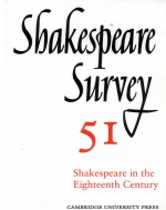 Shakespeare Survey AN ANNUAL SURVEY OF SHAKESPEARIAN STUDY and PRODUCTION 51 Shakespeare in the Eigh