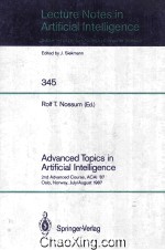 Lecture Notes in Artificial Intelligence 345 Advanced Topics in Artificial Intelligence 2nd Advanced