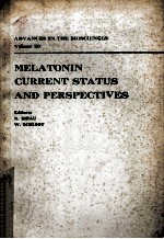 MELATONIN:GURRENT STATUS AND PERSPEGTIVES VOLUME 29