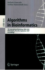 Lecture Notes in Bioinformatics 4645 Algorithms in Bioinformatics 7th International Workshop