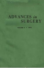 ADVANCES IN SURGERY VOLUME 4   1970