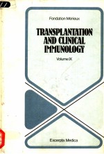 TRANSPLANTATION AND CLINICAL IMMUNOLOGY  VOLUME Ⅸ