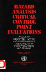 HAZARD ANALYSIS CRITICAL CONTROL POINT EVALUATIONS  A GUIDE TO IDENTEFYING HAZARDS AND ASSESSING RIS