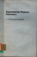 EXPERIMENTAL PHYSICAL CHEMISTRY