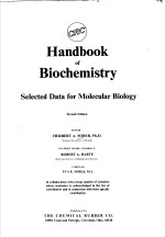 HANDBOOK OF BIOCHEMISTRY SELECTED DATA FOR MOLECULAR BIOLOGY  SECOND EDITION